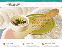 Tablet Screenshot of curryclasses.com